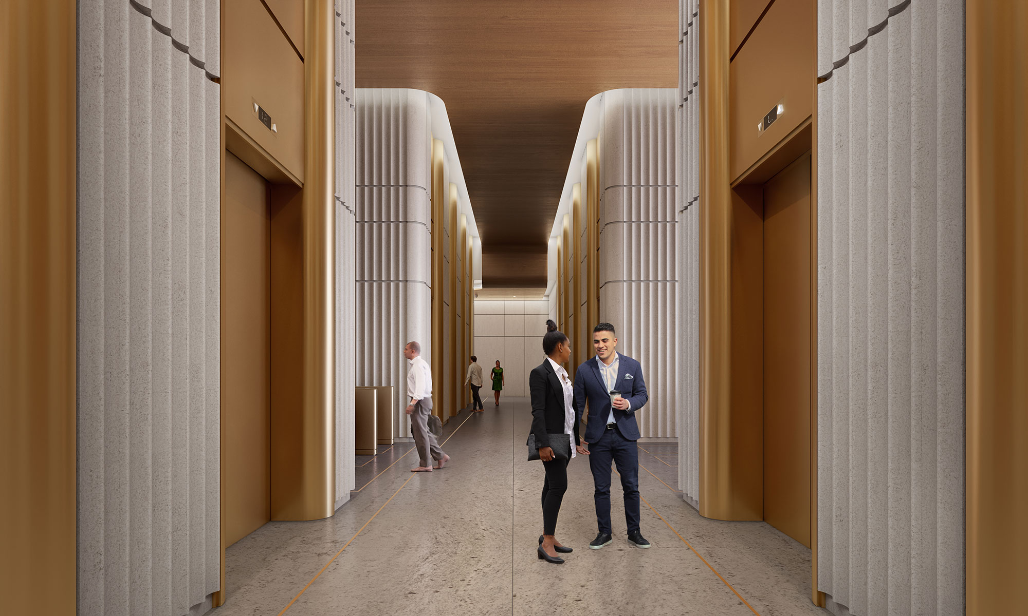 Ground floor lift lobby corridor
