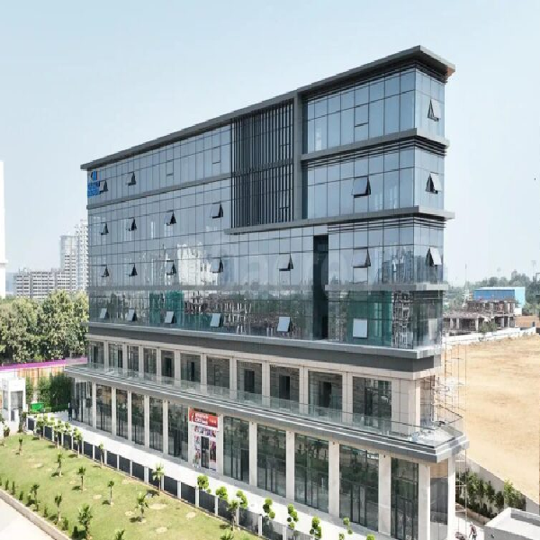 Street-level view with ground-floor retail frontage