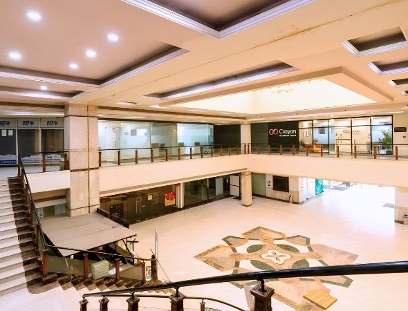 Upper mezzanine level overlooking the atrium