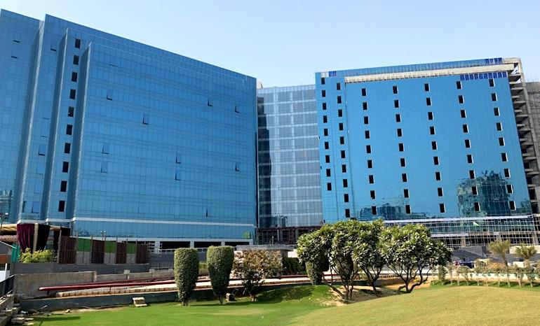 Exterior view of Capital Business Park towers