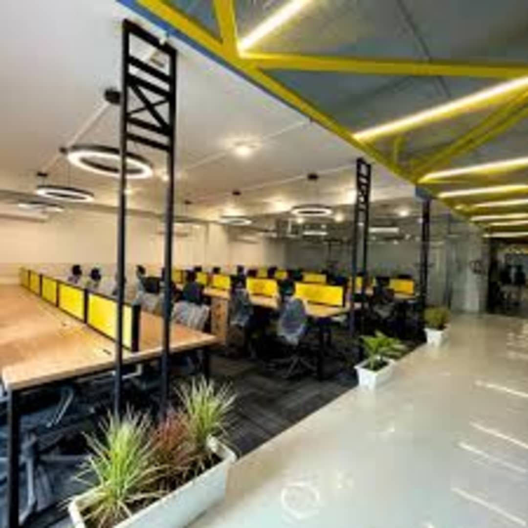 Furnished office interior in a Sector 44 commercial building