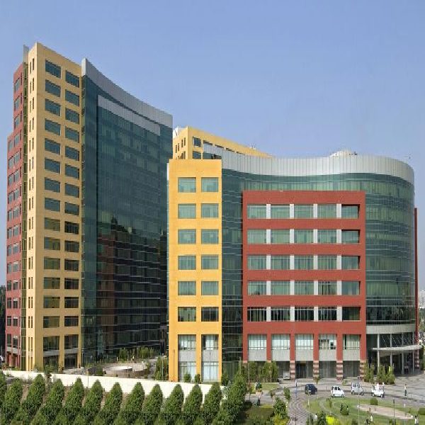 Unitech Cyber Park tower exterior, full elevation