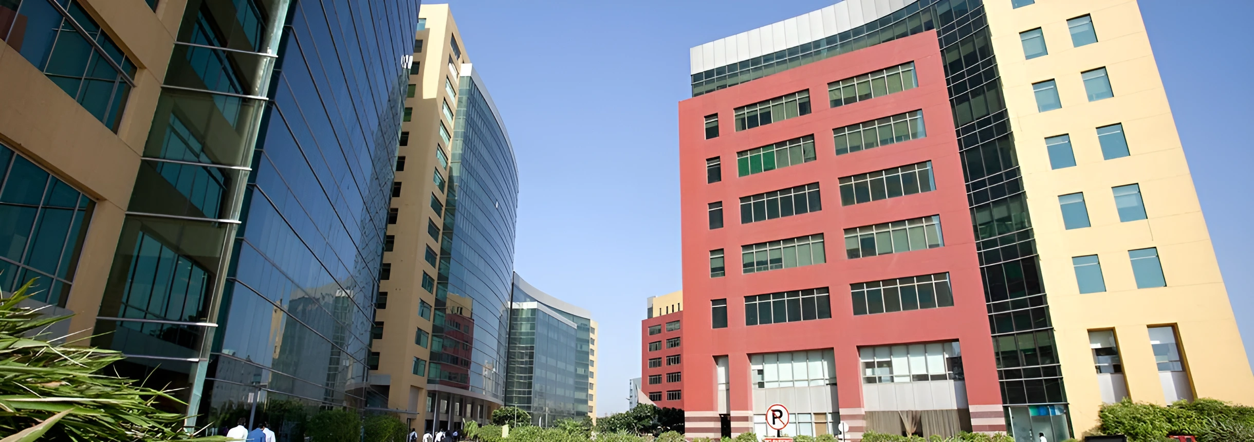 Unitech Cyber Park campus, multiple towers